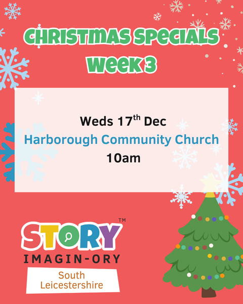 Week 3 Christmas Special Weds 17th Dec 10am - 11am Mkt Harb