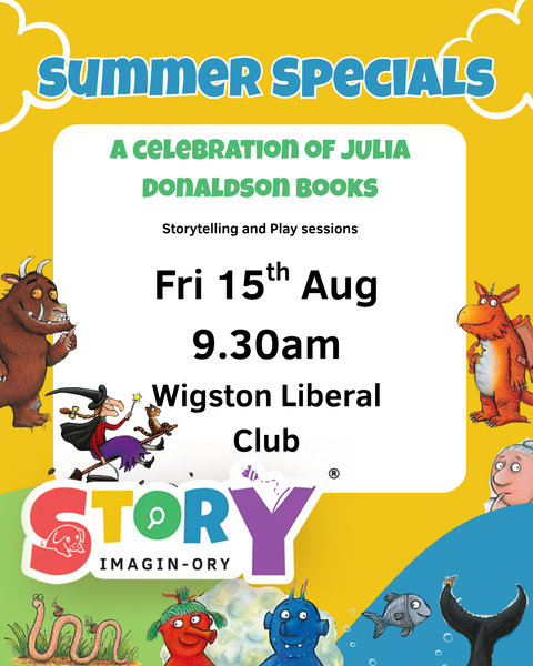 Summer Holiday Special Friday 15th Aug 9.30am - 10.30am Wigston