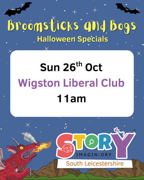 Halloween Special Sunday 26th Oct 11am - 12pm Wigston