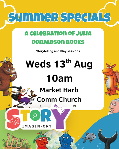 Summer Holiday Special Weds 13th Aug 10am - 11am Mkt Harb