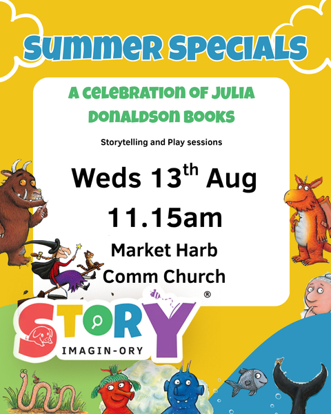Summer Holiday Special Weds 13th Aug 11.15am - 12.15pm Mkt Harb