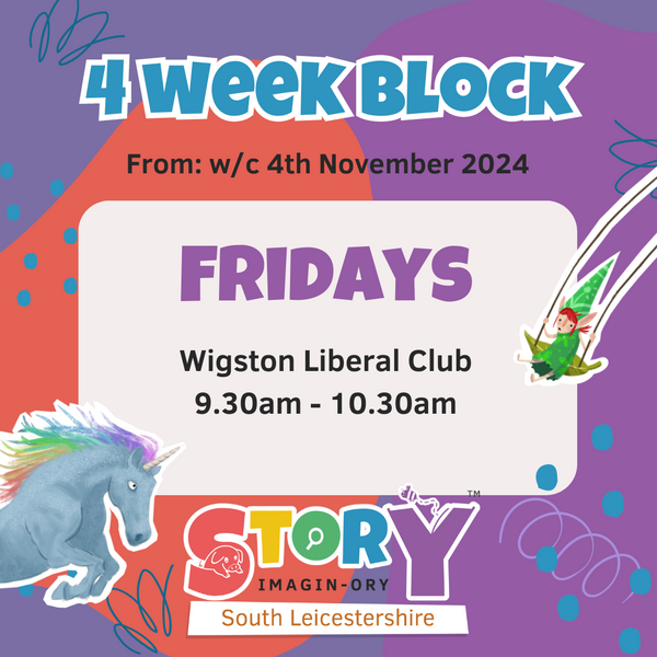 2 weeks block Fri 9.30am Wigston Nov 2024 Childminder